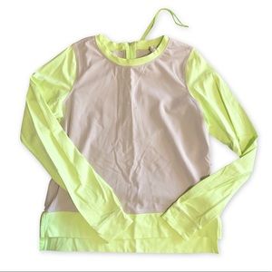 Lululemon Warm Up Crew Zipper Back Top, Size 4